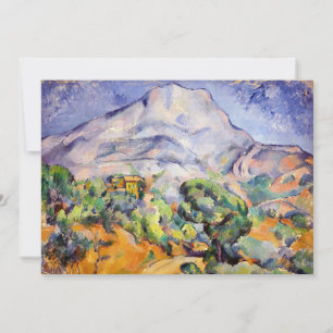 Invitation Paul Cezanne - Mont Sainte-Victoire, route de Thol