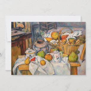 Invitation Paul Cezanne - Nature morte avec panier