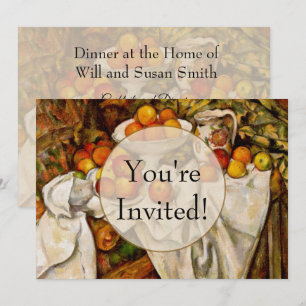 Invitation Paul Cezanne Pommes Oranges Impressionnisme
