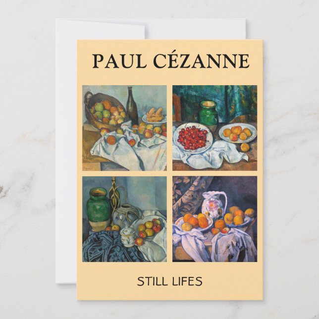 Invitation Paul Cezanne - Toujours Vie Sélection de chefs-d'o (Devant)