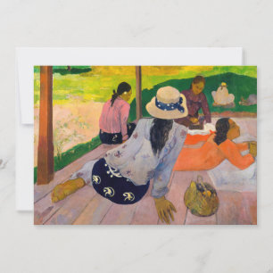 Invitation Paul Gauguin - La Siesta