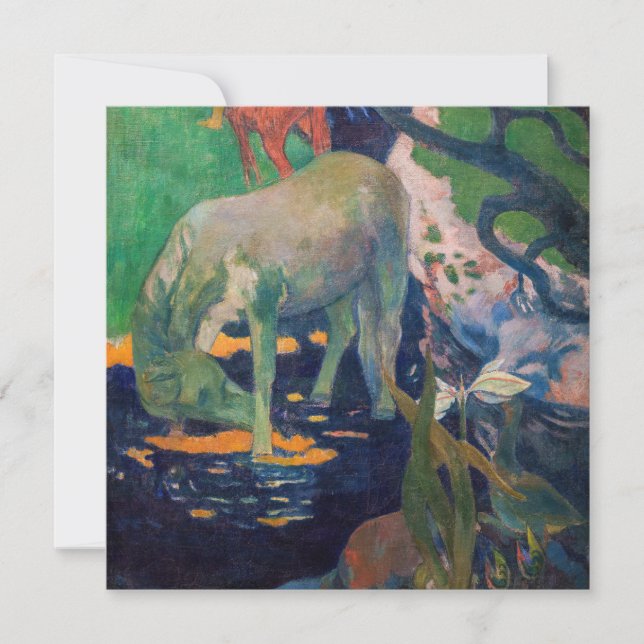 Invitation Paul Gauguin - Le Cheval Blanc (Devant)
