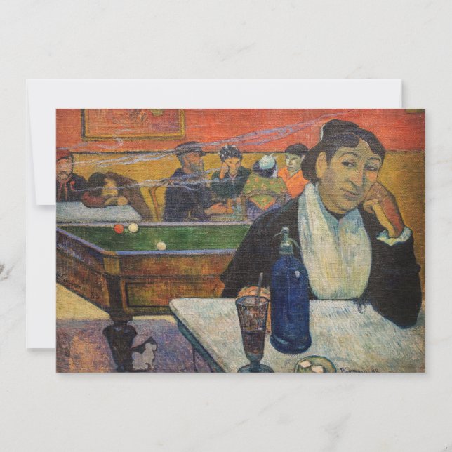 Invitation Paul Gauguin - Le Night Café, Arles (Devant)