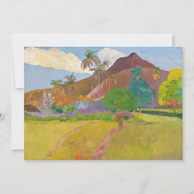 Invitation Paul Gauguin - Paysage tahitien (Devant)