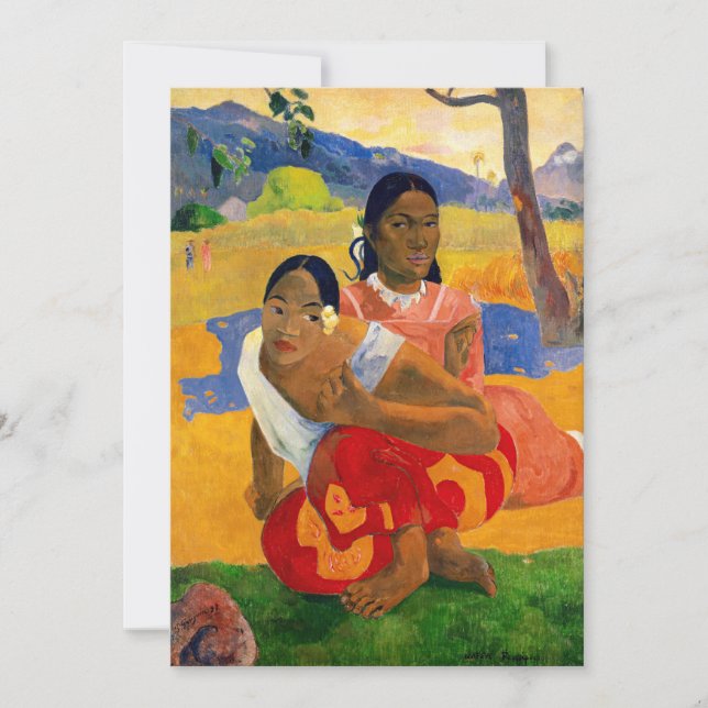 Invitation Paul Gauguin - Quand Vous Marierez-Vous ? (Devant)