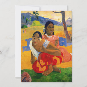 Invitation Paul Gauguin - Quand Vous Marierez-Vous ?