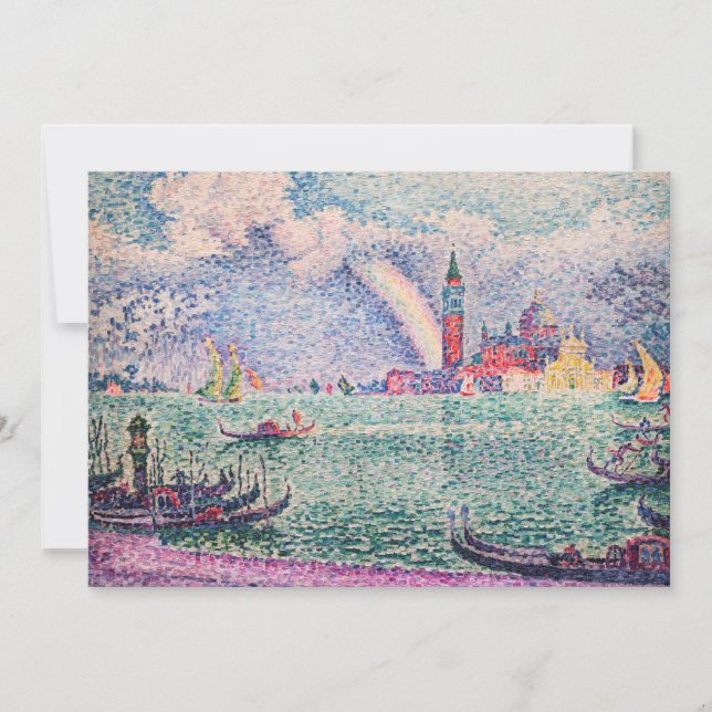 Invitation Paul Signac - Arc-en-ciel, Venise (Devant)