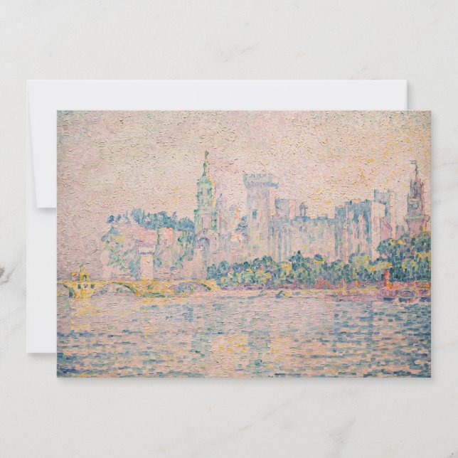 Invitation Paul Signac - Avignon, matin (Devant)