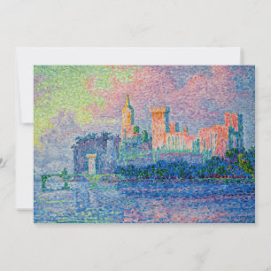 Invitation Paul Signac - Le Palais des Papes, Avignon