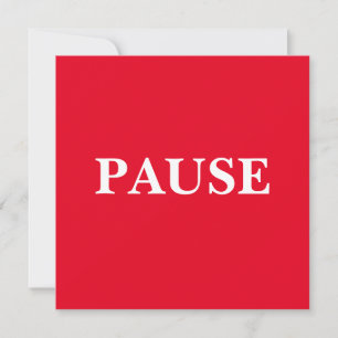 Invitation PAUSE