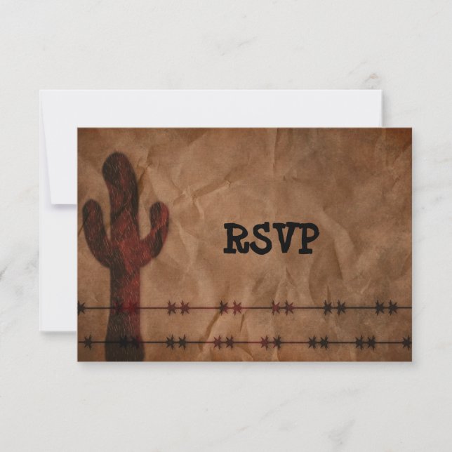 Invitation Pays Réception de mariage occidental RSVP (Devant)
