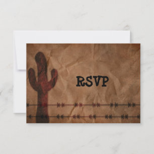 Invitation Pays Réception de mariage occidental RSVP
