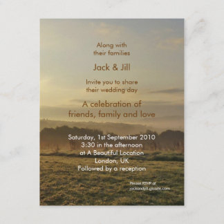 Invitation Paysage 4,25x5,5