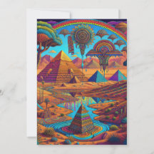 Paysage Égyptien Psychedélique