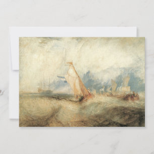 Invitation Paysage maritime de navire maritime vintage par Jo
