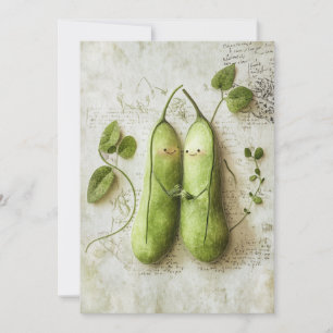 Invitation Pea in the Pod   Câlins de jardin