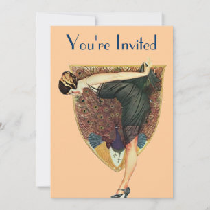 Invitation Peacock et Lady