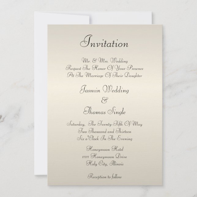 Invitation Pearl Cream (Devant)