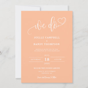 Invitation Pêche moderne Nous faisons Mariage de automne QR C