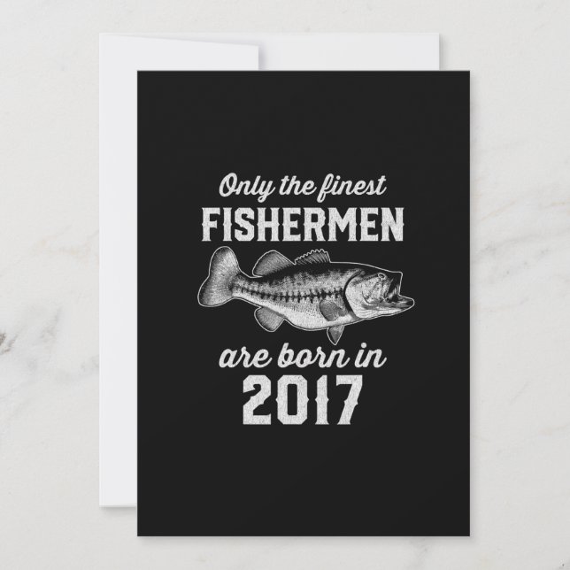 Invitation Pêche Pêcheur de 6 ans 2017 6e anniversaire (Devant)