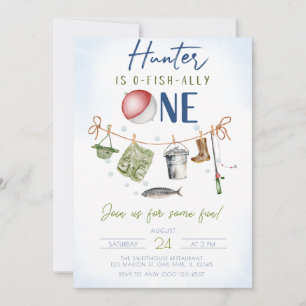 Invitation Pêcheur O-Fish-Ally Un 1er anniversaire