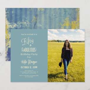 Invitation Peint Denim 50 & FABULOUS Anniversaire photo