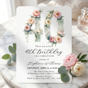 Invitation Peinture à l'aquarelle vintage rose pivoine saumon