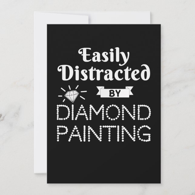 Invitation Peinture |Hobby De Peinture De Diamant Facilement  (Devant)