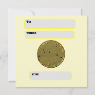 Invitation Pelouse Bowls 2024, pièce d'or,