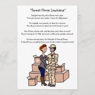 Invitation Pendaison de crémaillère militaire