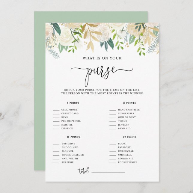 Invitation Peonies Gold Parties scintillant Qu'y a-t-il sur v (Devant / Derrière)