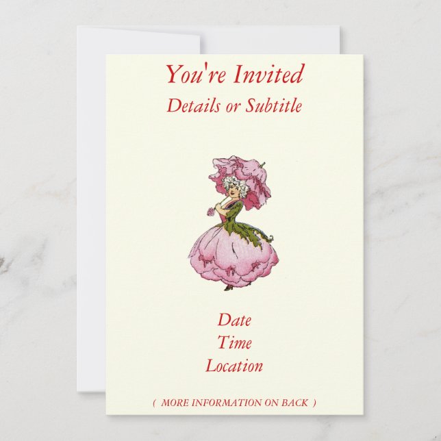 Invitation Peony (Devant)