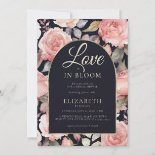 Invitation Peony Bloom Night Garden Boho Arch Fête des mariée