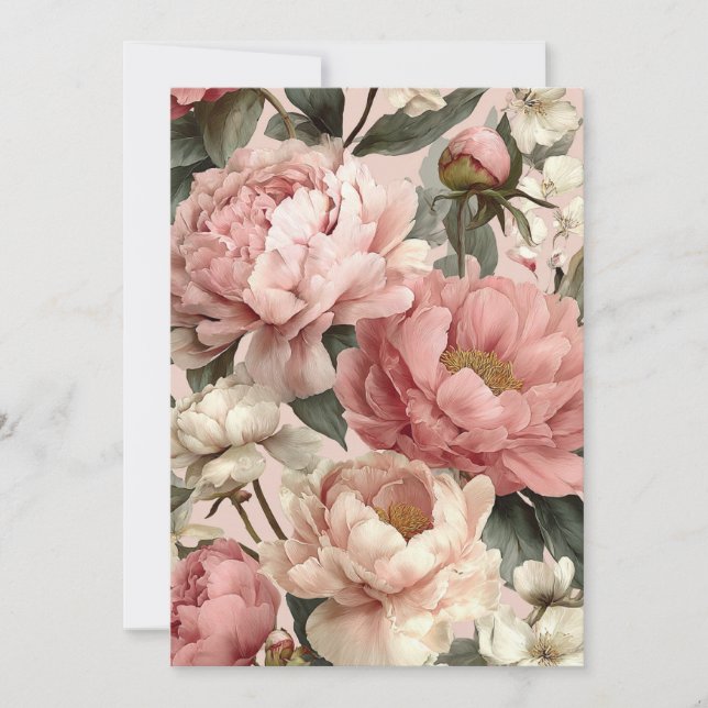 Invitation Peony Blush | Soft Pastels (Devant)