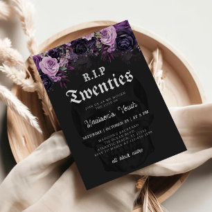 Invitation PER 20 Décès floral à ma jeunesse 30e anniversaire