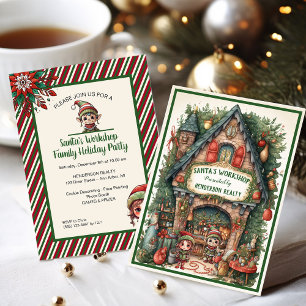 Invitation Père Noël Atelier fêtes de fin d'année