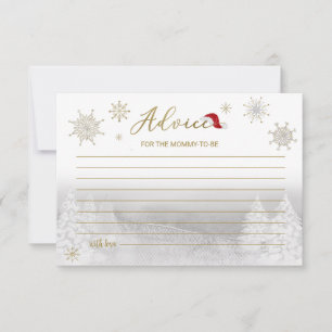 Invitation Père Noël Baby Christmas Baby shower Conseils Cart
