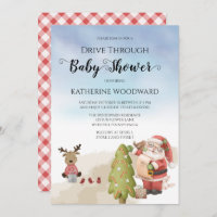 Père Noël de Noël | Baby shower Reindeer Drive Thr