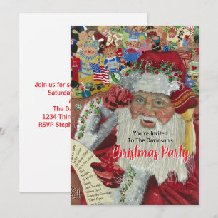 Invitation père Noël de Noël blanc 2025, la vérifier deux foi