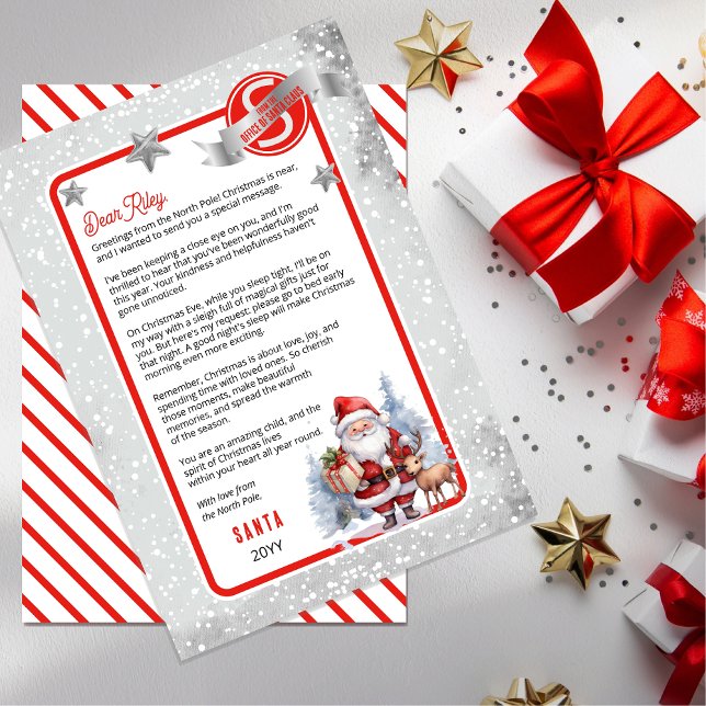 Invitation Père Noël et Renne Lettre du Père Noël à l'enfant (Magical Santa's Letter:  creating joy, enchantment, and cherished memories)