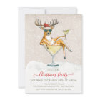 Père Noël Reindeer Martini Cocktail Noël