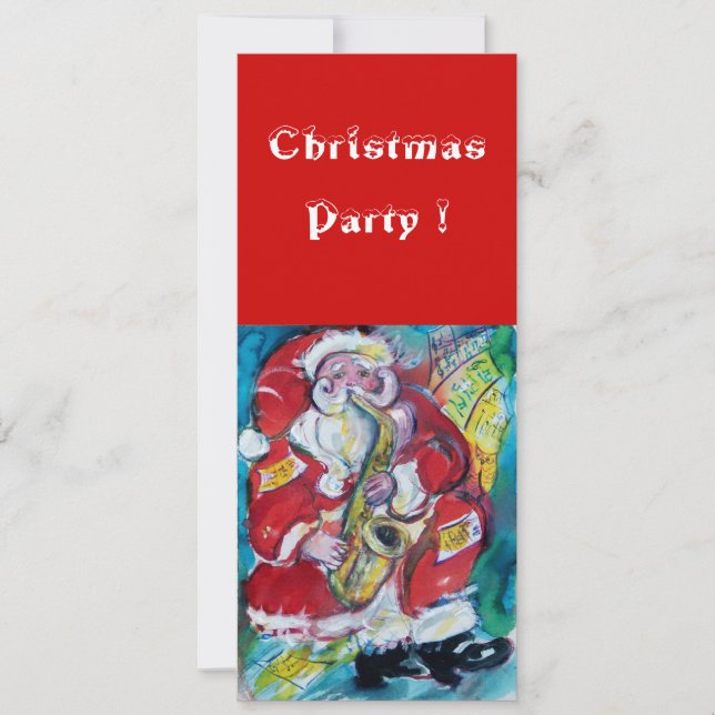 INVITATION PÈRE NOËL & SAX, PARTI NOËL (Devant)