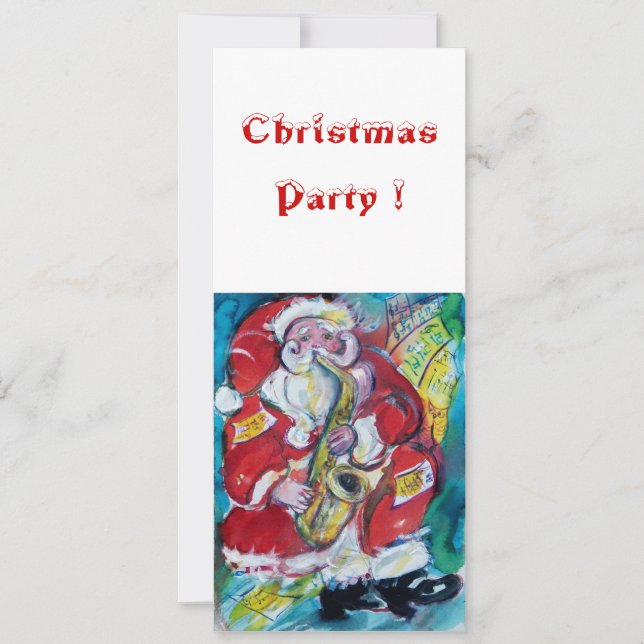 INVITATION PÈRE NOËL & SAX, PARTI NOËL (Devant)