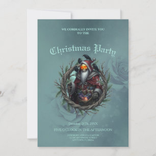 Invitation Père Noël sombre des ombres – Squelette de Noël go