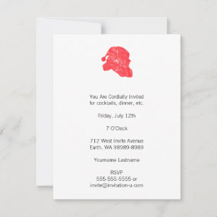 Invitation Père Noël (style Letterpress rétro)