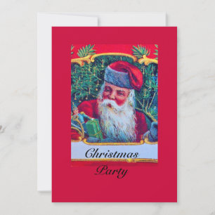 INVITATION PÈRE NOËL VINTAGE NOËL PARTI 1