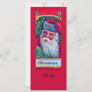 INVITATION PÈRE NOËL VINTAGE NOËL PARTI 1