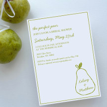 "Perfect Pear" Fête des mariées à main levée
