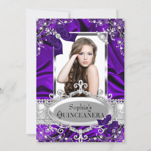 Invitation Perle pourpre et glamour de la croupe en soie Quin