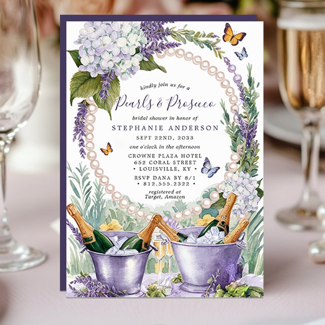 Invitation Perles de Lavande et Jardin de Prosecco : Enterrem (Créateur téléchargé)
